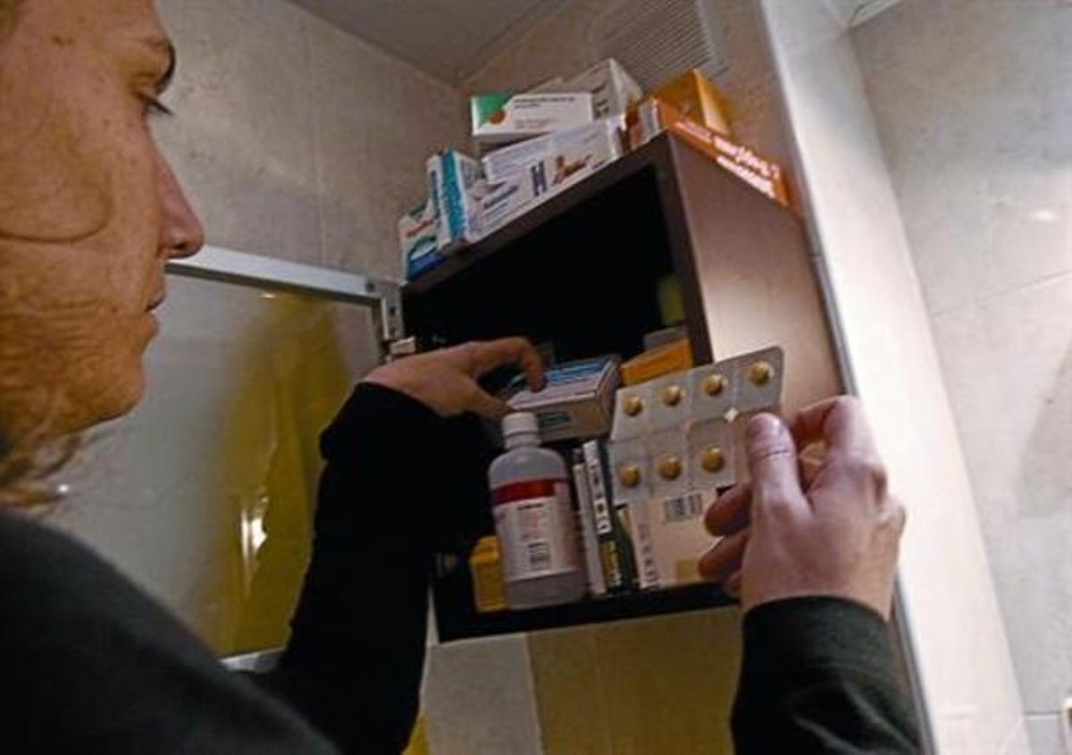 Un botiquín con medicamentos en un domicilio particular de Barcelona, ayer. Un botiquín con medicamentos en un domicilio particular de Barcelona, ayer.