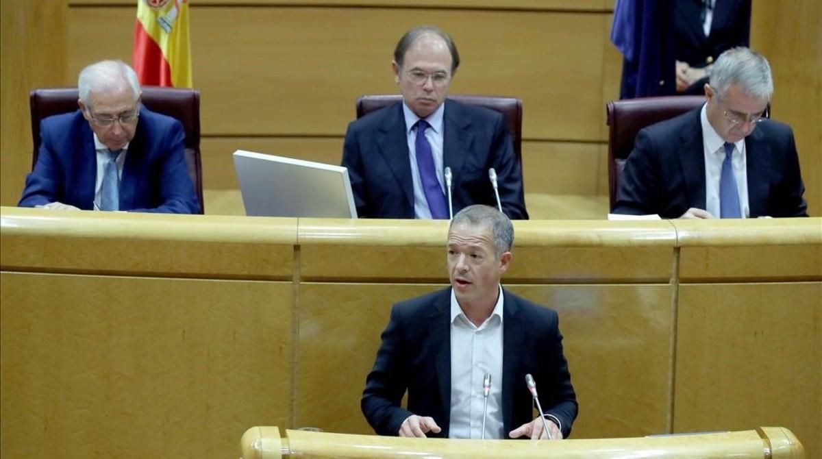 El portavoz socialista en el Senado, Ander Gil. El portavoz socialista en el Senado, Ander Gil.