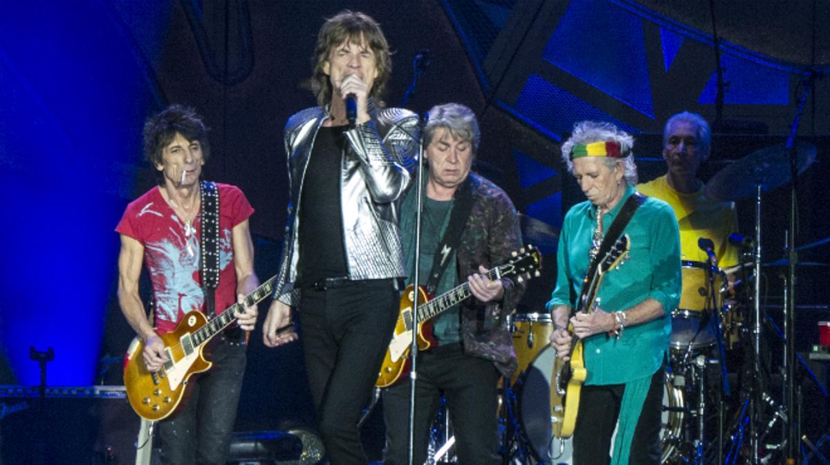 Rolling Stones en el concierto del pasado miércoles en el Estadio Santiago Bernabeu.