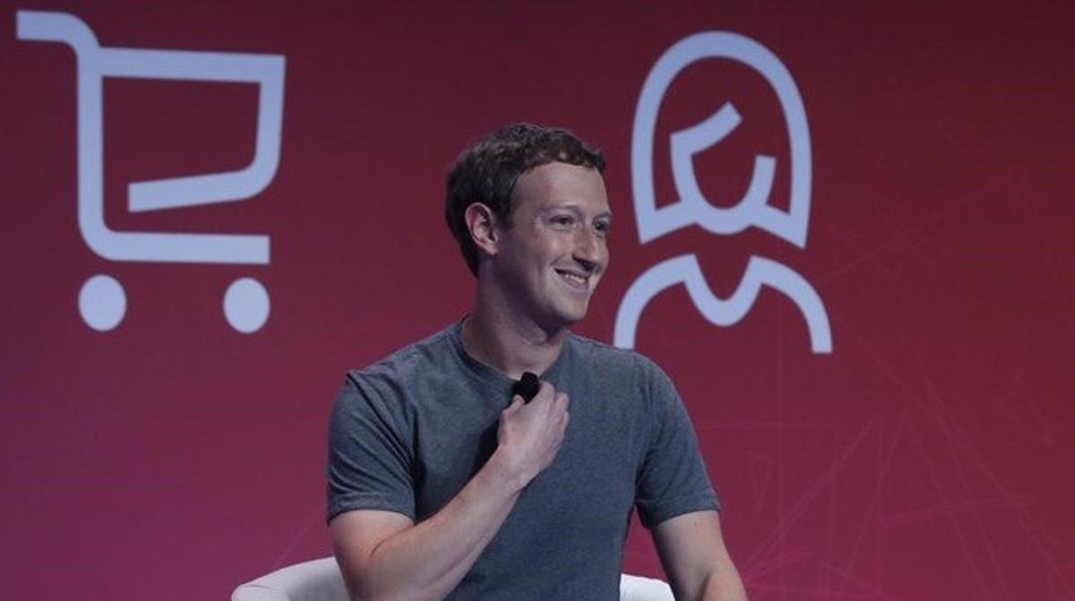 Mark Zuckerberg, en la conferencia que ha dado este lunes en el MWC.