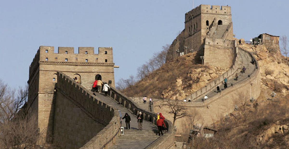 Aspecto de la Gran Muralla China.