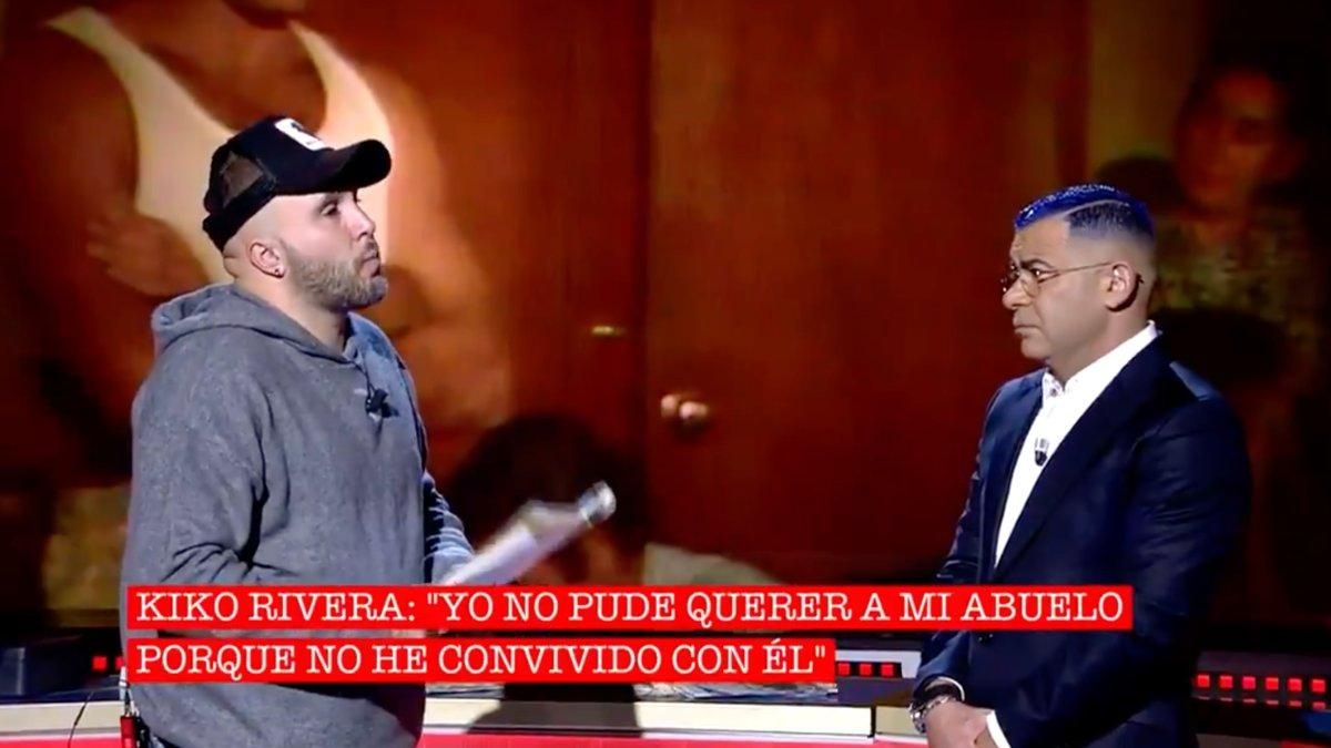 Kiko Rivera y Jorge Javier Vázquez en ’Cantora, la herencia envenenada’. Kiko Rivera y Jorge Javier Vázquez en ’Cantora, la herencia envenenada’.