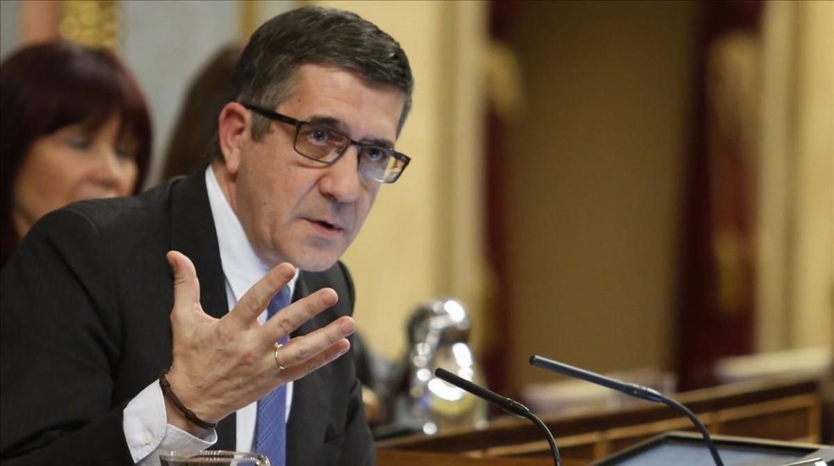 El presidente del Congreso, Patxi López, el pasado viernes durante el pleno de investidura. El presidente del Congreso, Patxi López, el pasado viernes durante el pleno de investidura.