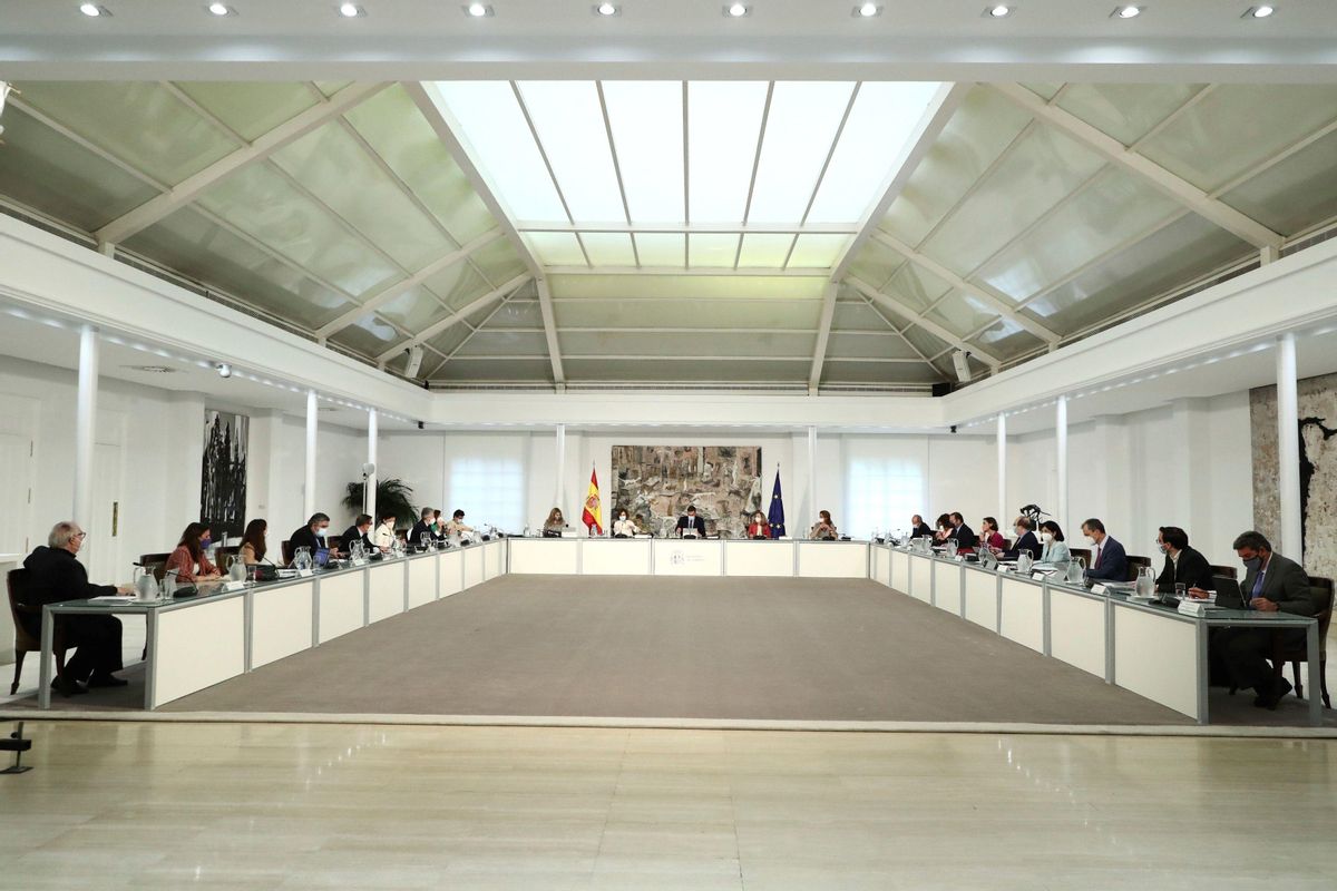 Pedro Sánchez preside la reunión del Consejo de Ministros del pasado 1 de junio en la Moncloa. Pedro Sánchez preside la reunión del Consejo de Ministros del pasado 1 de junio en la Moncloa.