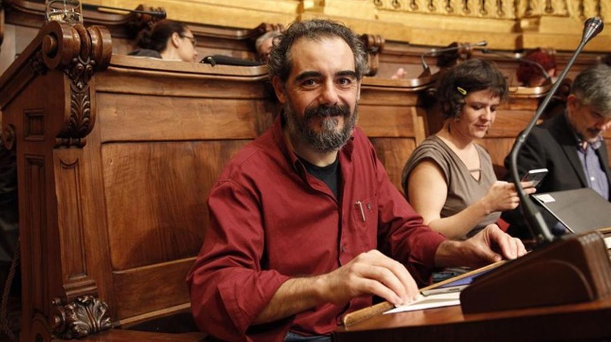 Raimundo Viejo, concejal del Ayuntamiento de Barcelona, cuando era concejal.