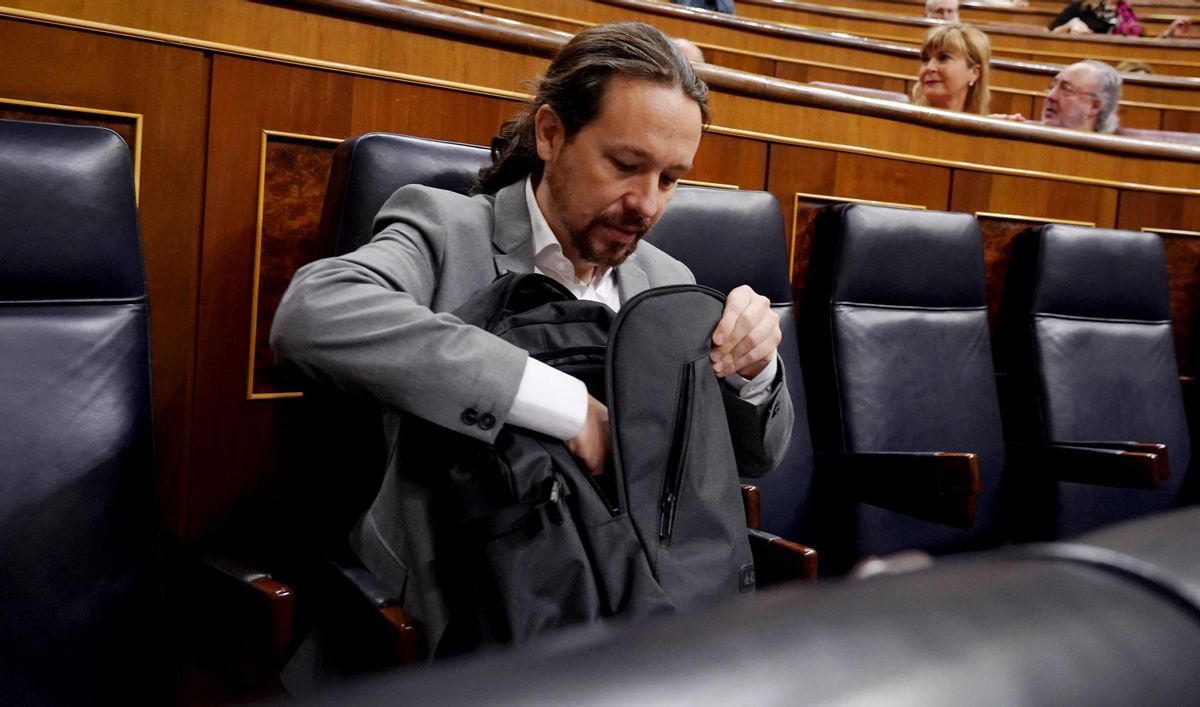 Pablo Iglesias, Podemos, en el Congreso de los Diputados. Pablo Iglesias, Podemos, en el Congreso de los Diputados.
