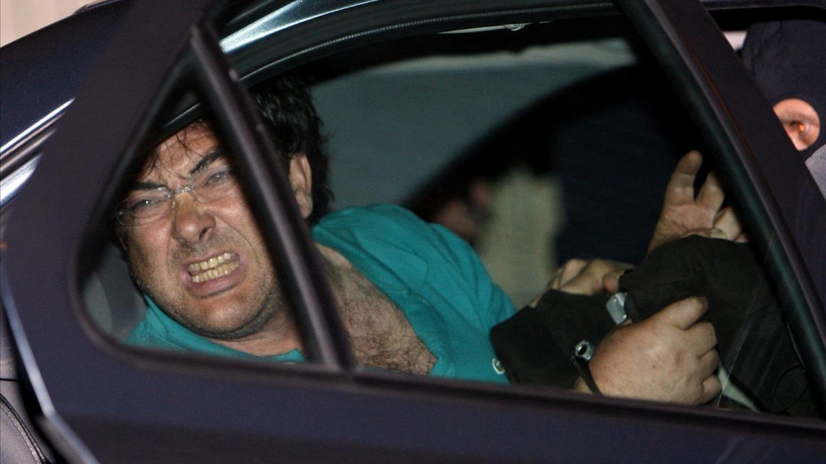 El etarra Xabier Lopez Peña, ’Thierry’, tras su detención el 21 de mayo del 2008