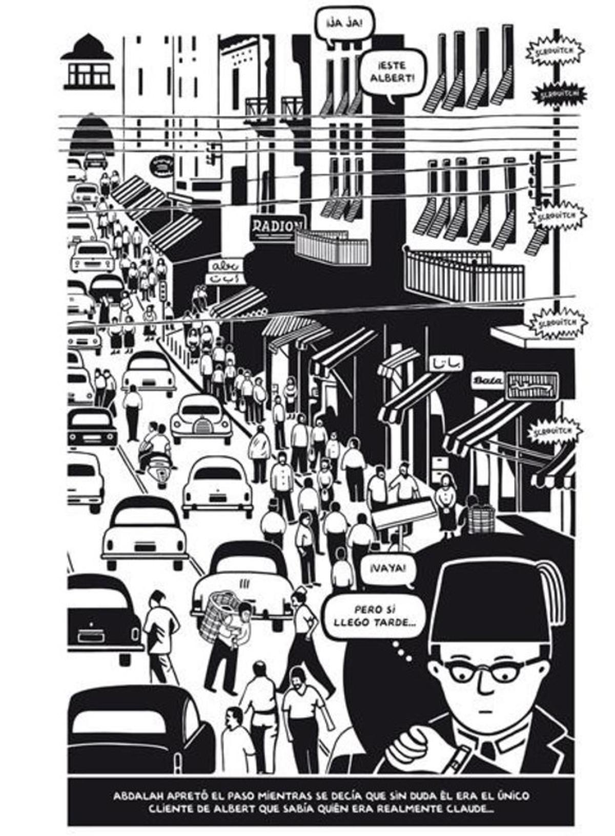 Página de ’El piano oriental’, de Zeina Abirached, cómic que presenta en el Salón del Cómic.