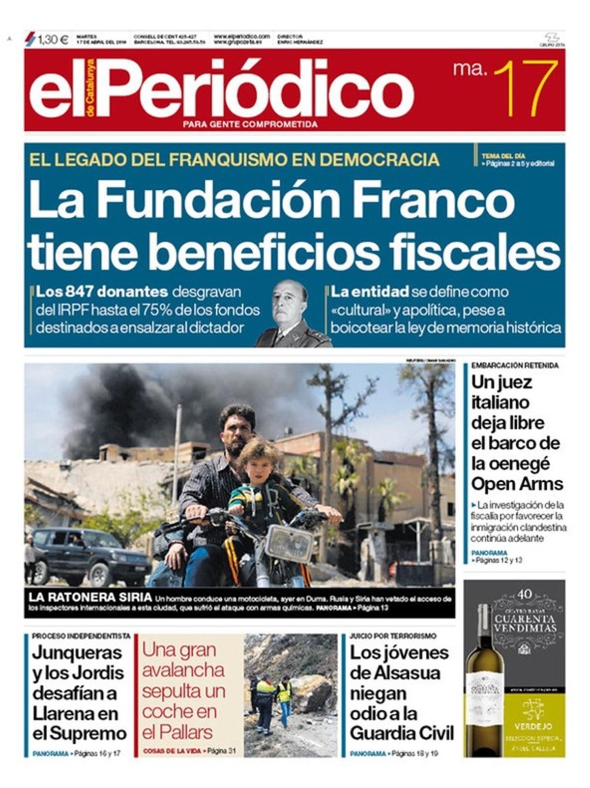 La Fundación Francisco Franco, Llarena, el procés y Chaves, en las primeras