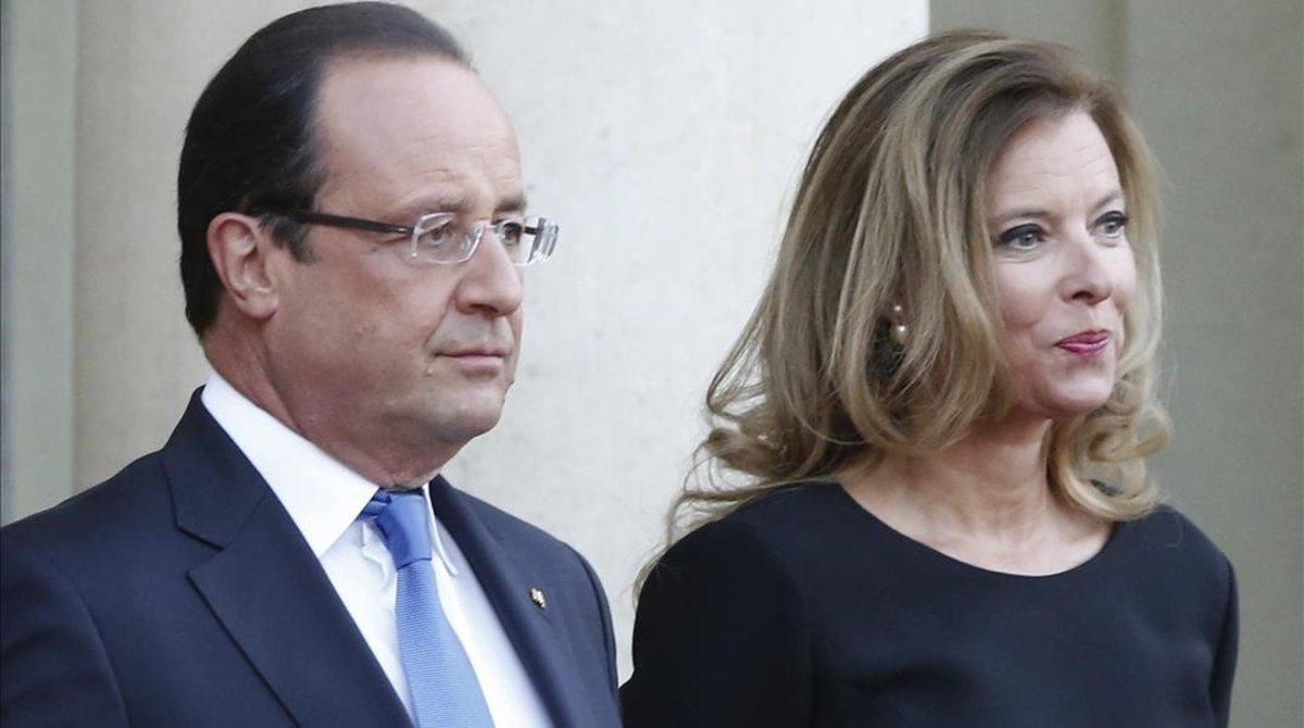 François Hollande y Valerie Trierweiler, en el Eliseo, cuando eran pareja. François Hollande y Valerie Trierweiler, en el Eliseo, cuando eran pareja.