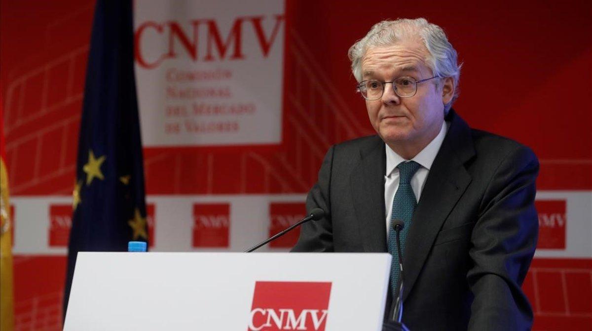 Sebastián Albella, presidente de la CNMV. Sebastián Albella, presidente de la CNMV.