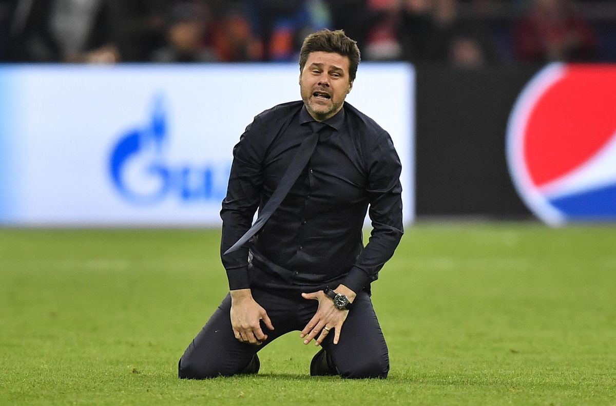 Pochettino, en el partido de Champions contra el Ajax de 2019. Pochettino, en el partido de Champions contra el Ajax de 2019.