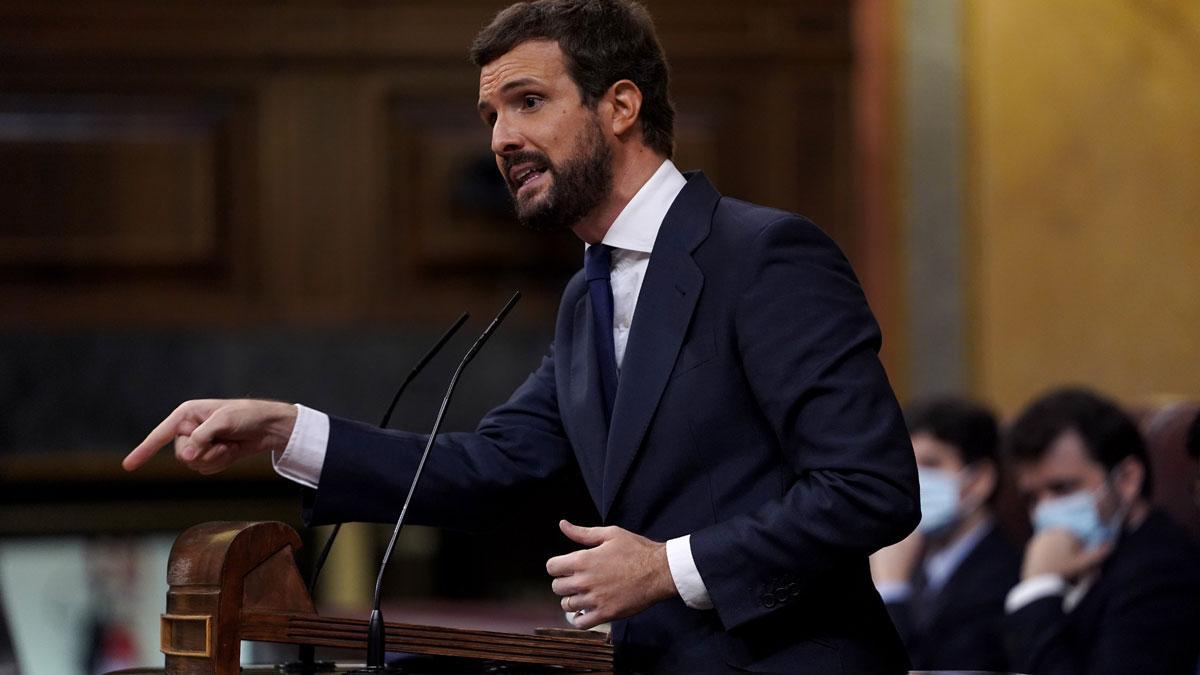 Casado anuncia que el PP abandona la sede de Génova, 13.