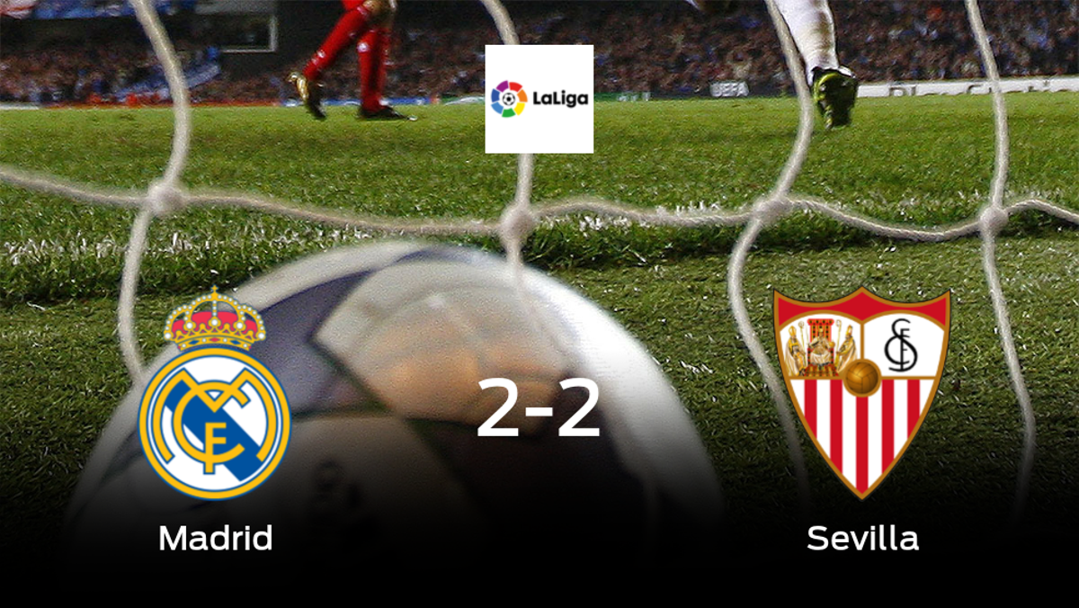 El Real Madrid y el Sevilla reparten los puntos tras empatar a dos El Real Madrid y el Sevilla reparten los puntos tras empatar a dos