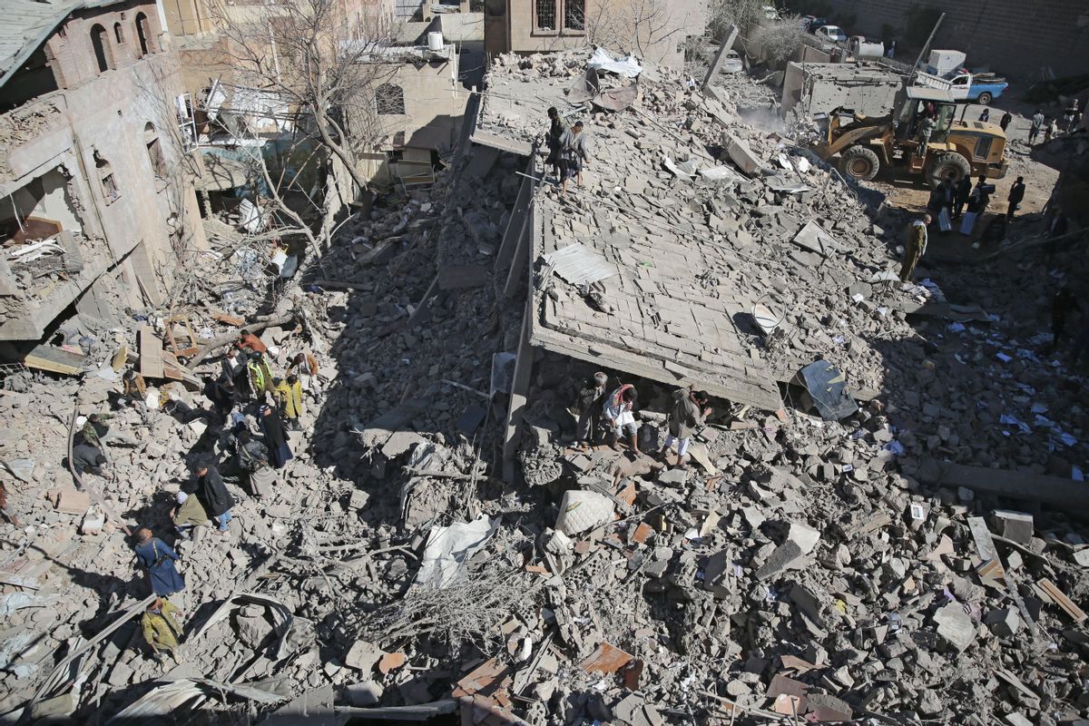 Ruinas en la ciudad yemení de Saada. Ruinas en la ciudad yemení de Saada.