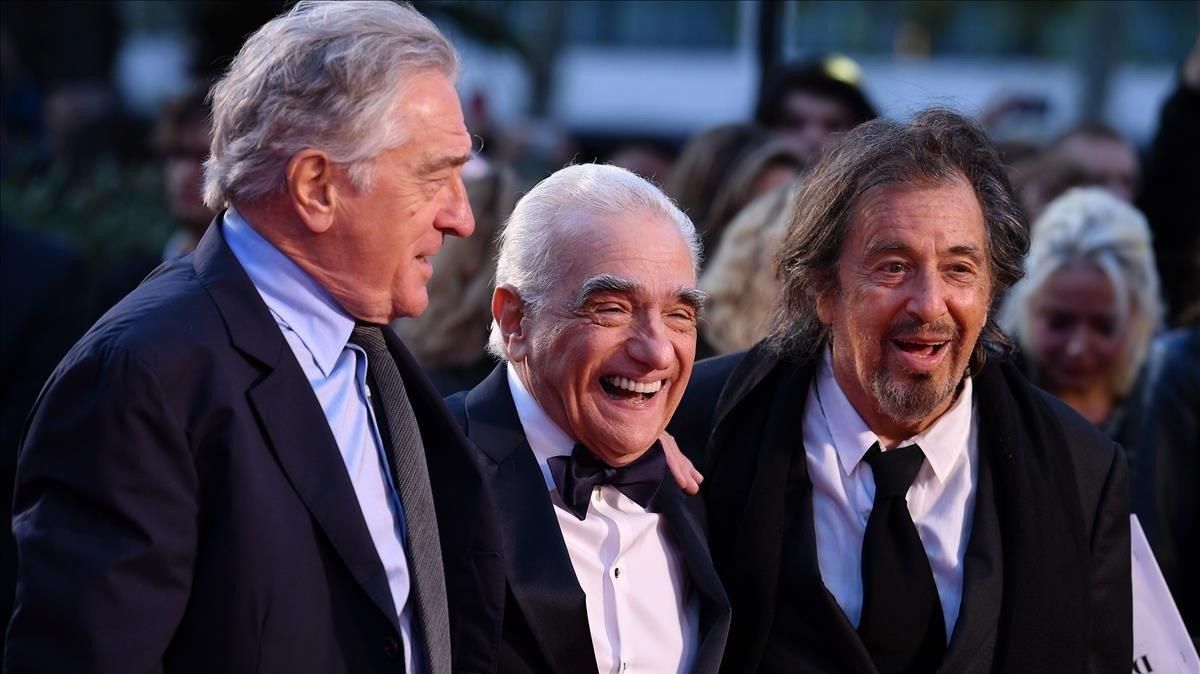 Robert de Niro, Martin Scorsese y Robert De Niro, en el estreno de ’El irlandés’, el pasado octubre en Londres. Robert de Niro, Martin Scorsese y Robert De Niro, en el estreno de ’El irlandés’, el pasado octubre en Londres.