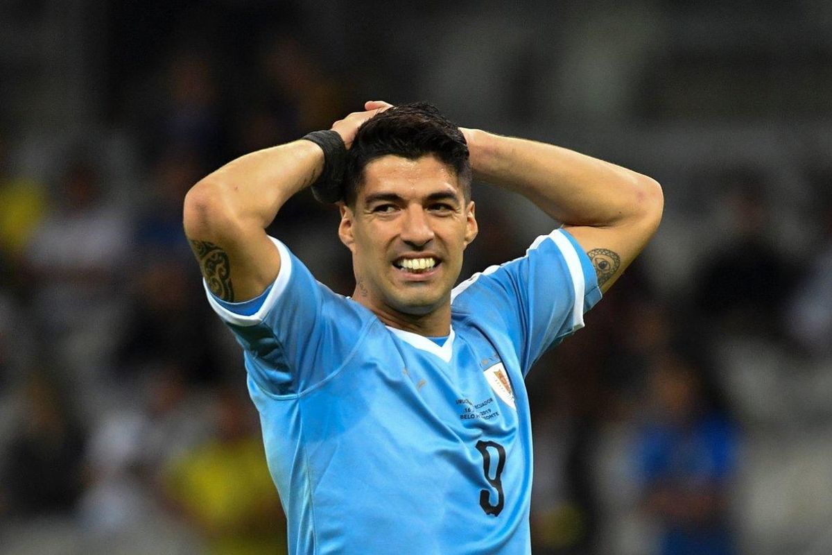 Luis Suárez, durante el partido ante Ecuador. Luis Suárez, durante el partido ante Ecuador.