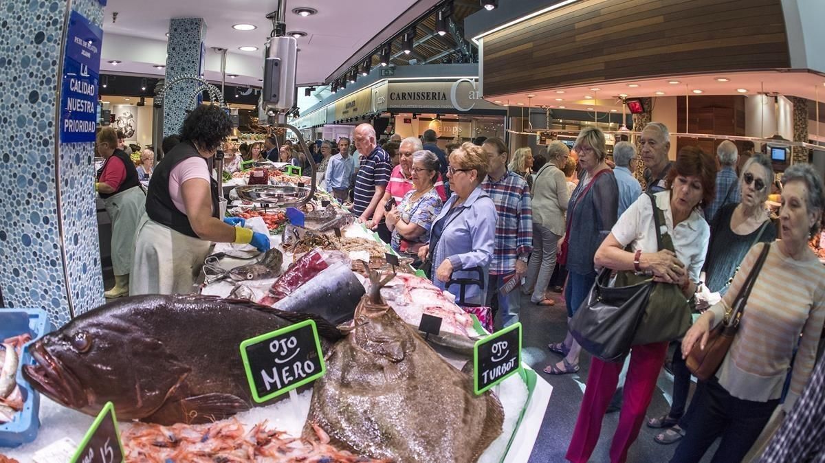 El Mercado de Sant Antoni el día de su inauguración El Mercado de Sant Antoni el día de su inauguración