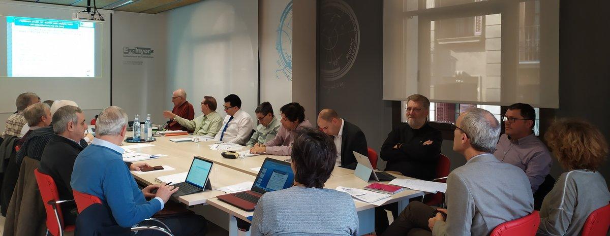 Reunión del comité de dirección de los Ferrmed Multisectoral Working Groups (Fmwgs) en Barcelona, en el Col·legi d’Enginyers Industrials de Catalunya.