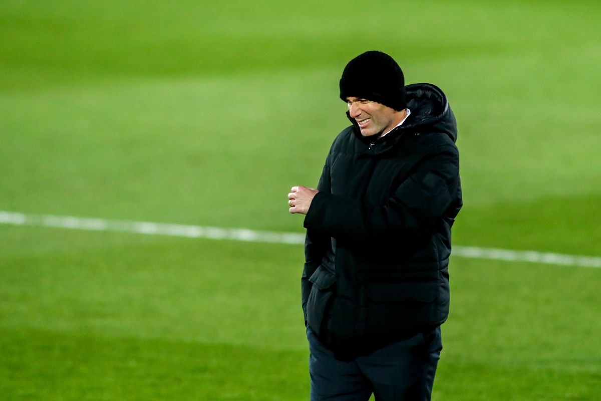 El técnico francés Zinedine Zidane durante el último partido del Real Madrid. El técnico francés Zinedine Zidane durante el último partido del Real Madrid.