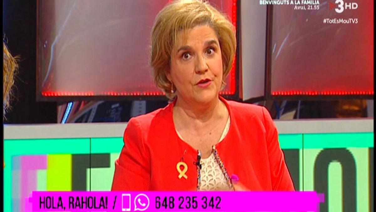 Pilar Rahola, a ’Tot es mou’ (TV-3).