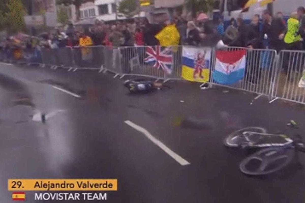 Valverde se rompe en el Tour de Francia