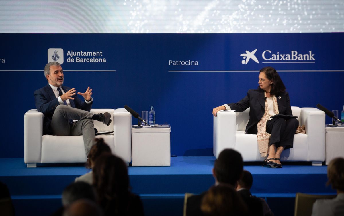 El teniente de alcalde de Barcelona, Jaume Collboni, durante las jornadas del Cercle d’Economia. El teniente de alcalde de Barcelona, Jaume Collboni, durante las jornadas del Cercle d’Economia.