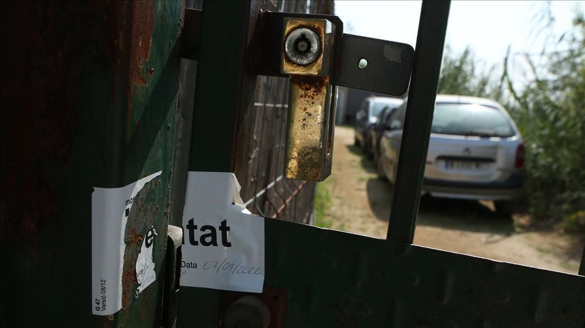 Entrada del huerto de Argentona donde sucedió el homicidio el pasado 31 de agosto. Entrada del huerto de Argentona donde sucedió el homicidio el pasado 31 de agosto.