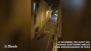 Imágenes del momento del asalto terrorista en la sala Bataclan de París.