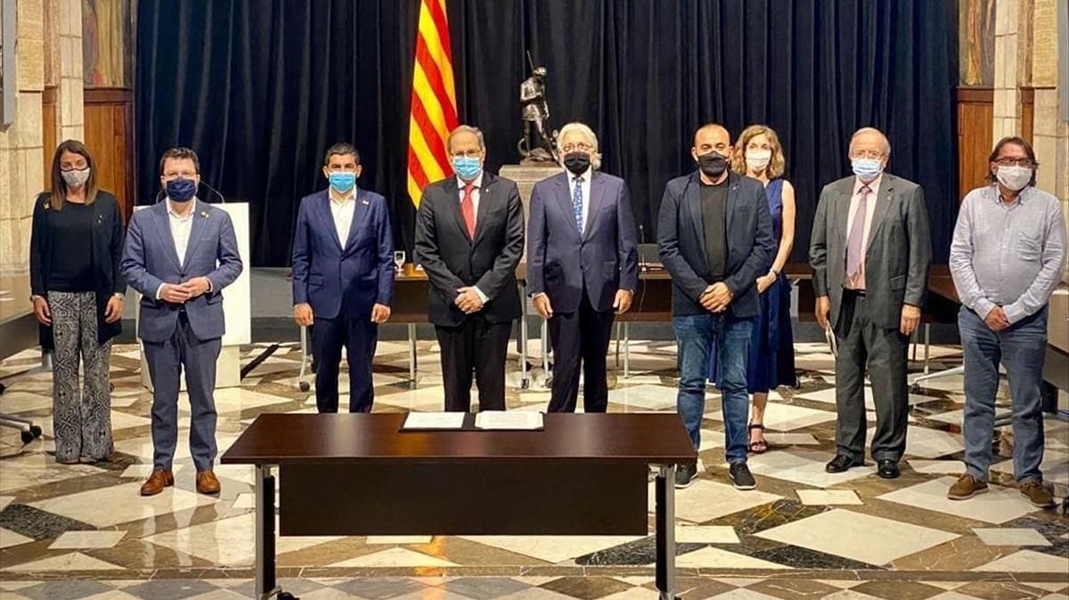 Catalunya consensúa las bases para la recuperación económica Catalunya consensúa las bases para la recuperación económica