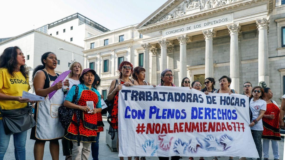 El sector de las trabajadoras del hogar ha acusado especialmente el golpe de la pandemia. El sector de las trabajadoras del hogar ha acusado especialmente el golpe de la pandemia.
