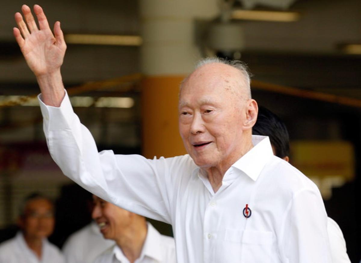 El fundador de Singapur, Lee Kuan Yew, en una imatge de l’abril del 2011.