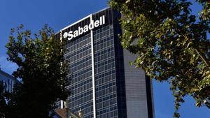 Edificio del Banc Sabadell en Barcelona.
