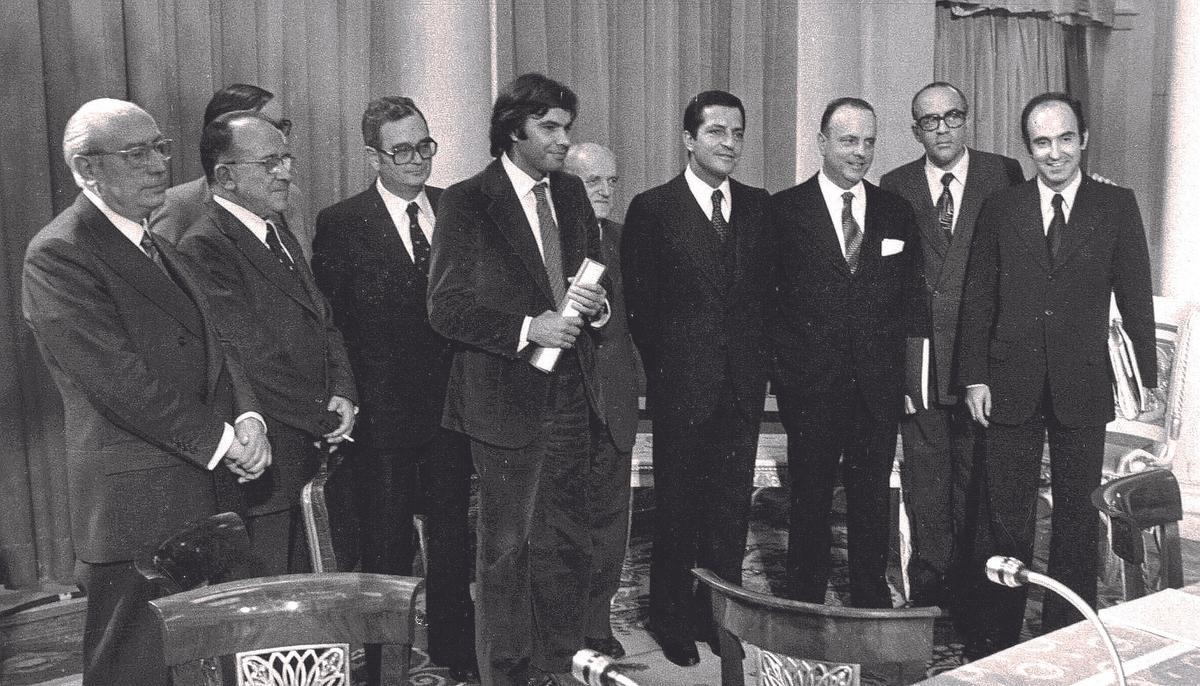 Firma de los Pactos de la Moncloa de 1977
