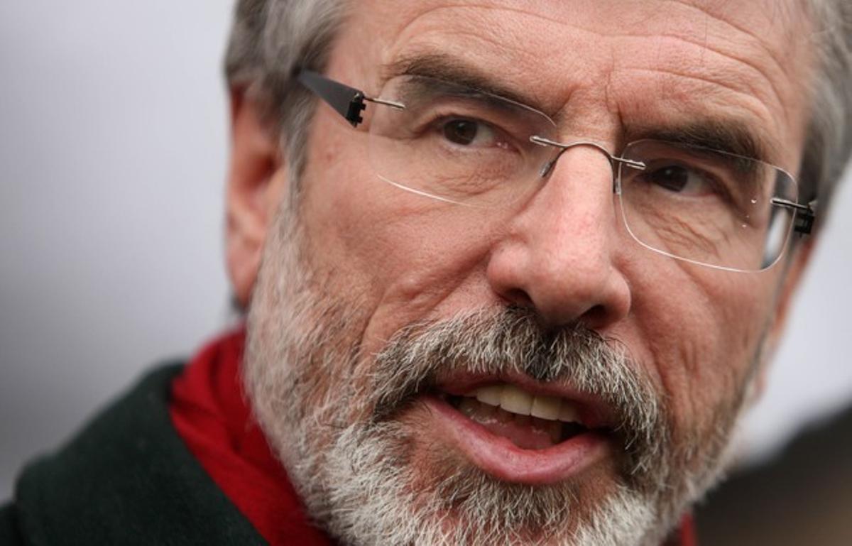 El presidente del Sinn Féin, Gerry Adams