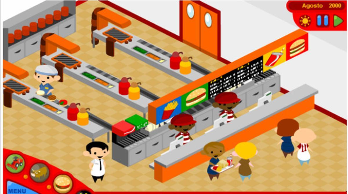 Captura de pantalla del juego ’McDonald’s videogame’.