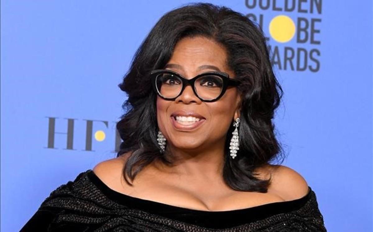 Oprah Winfrey, en la gala de los Globos de Oro en la que recibió el premio honoríco.