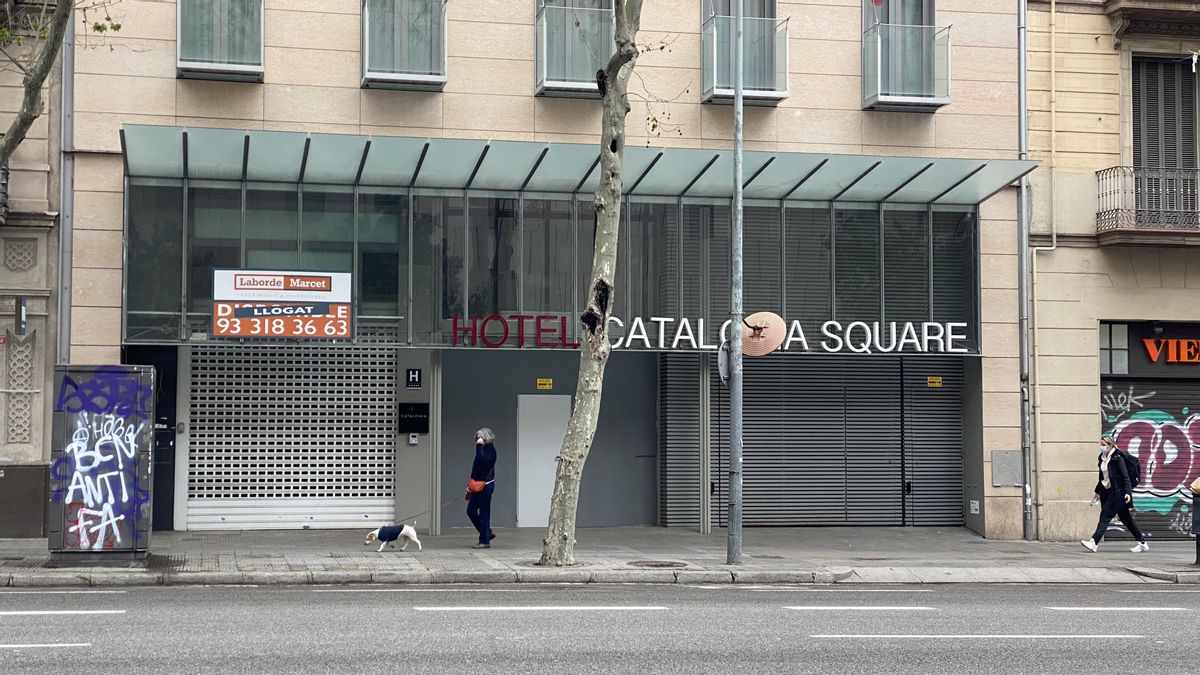 Hotel cerrado en Barcelona. Hotel cerrado en Barcelona.