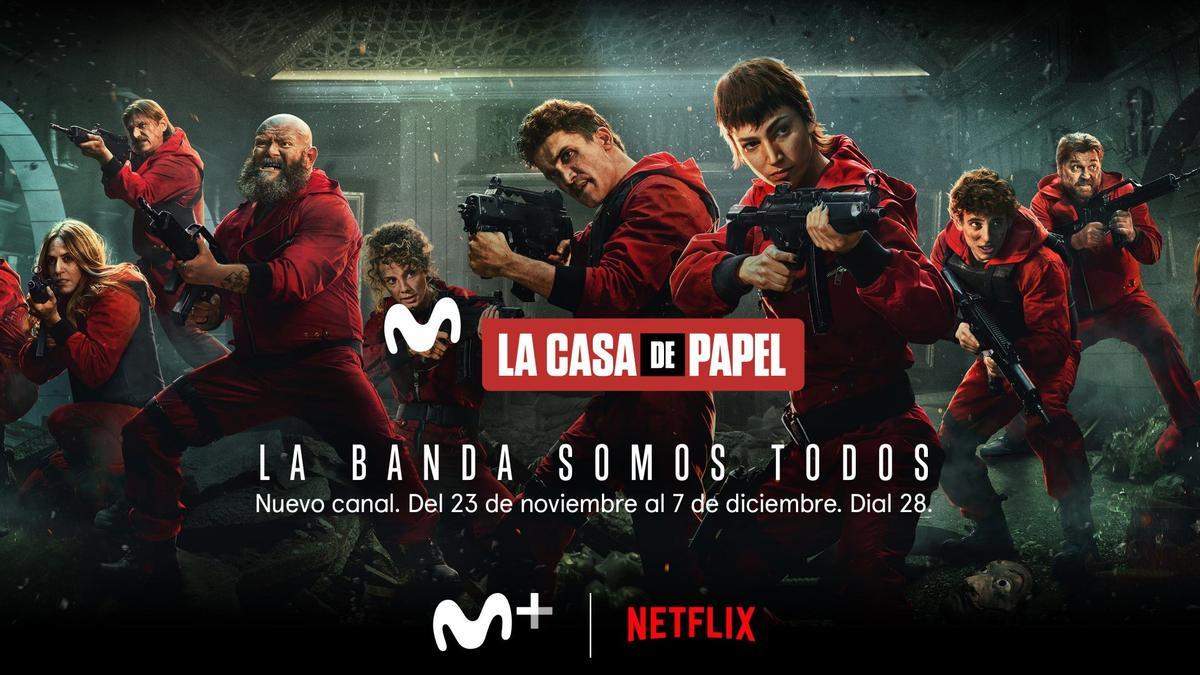 Movistar+ y Netflix crean un canal efímero para despedir 'La casa de papel'