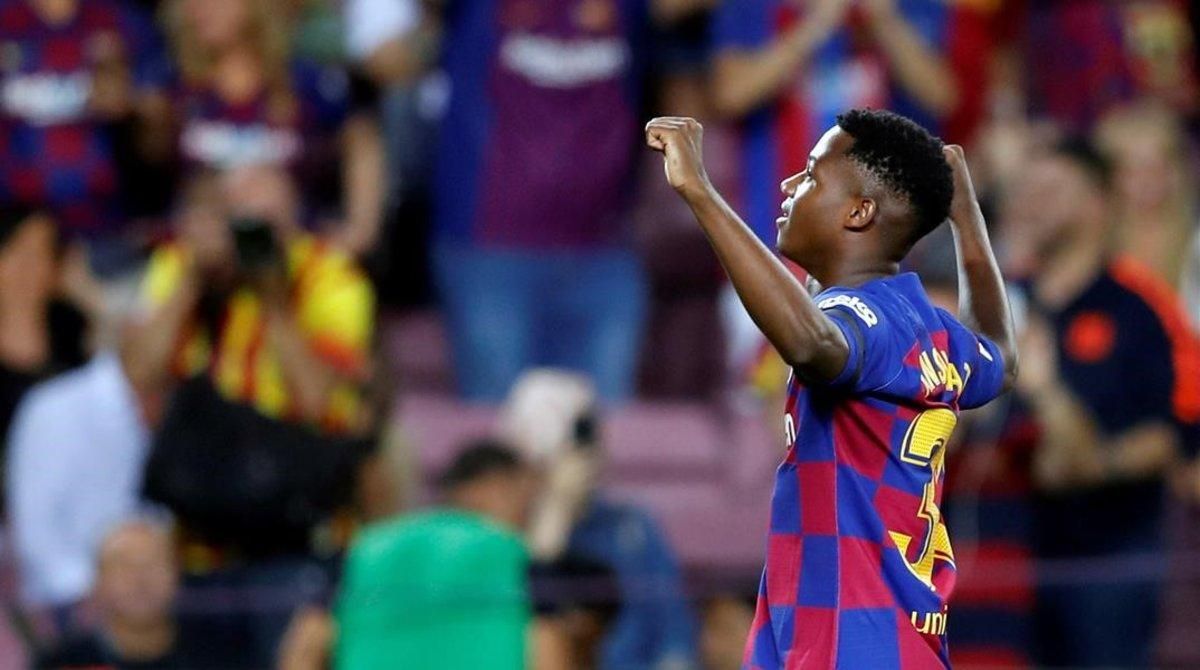 Ansu Fati está viviendo un cuento de hadas en el Barça. Ansu Fati está viviendo un cuento de hadas en el Barça.