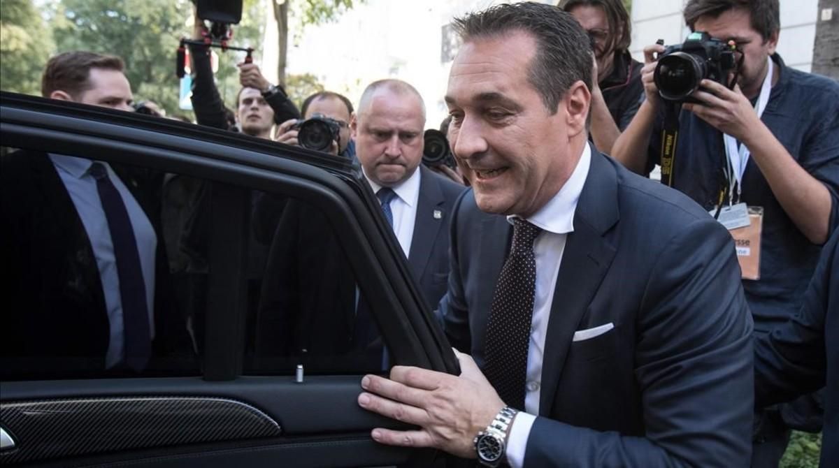 Heinz-Christian Strache, el líder del ultraderechista FPO. Heinz-Christian Strache, el líder del ultraderechista FPO.