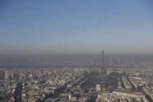 Contaminación sobre París, el lunes, desde la torre de Montparnasse.