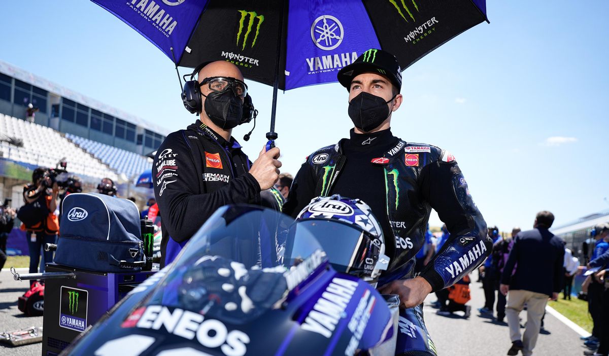 Maverick Viñales (Yamaha), nuevo piloto de Aprilia MotoGP. Maverick Viñales (Yamaha), nuevo piloto de Aprilia MotoGP.