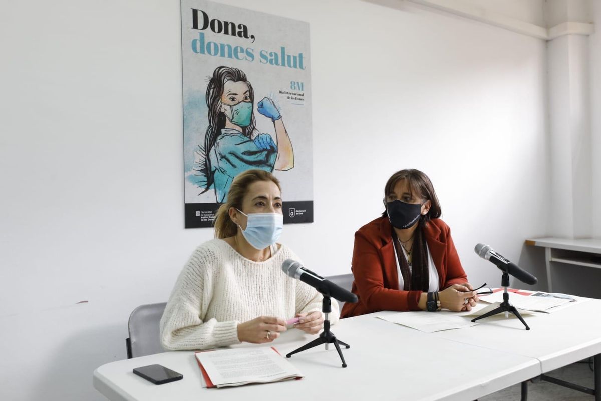 Raquel Sánchez y Gemma Badia presentan la campanya del 8M de este año en Gavà Raquel Sánchez y Gemma Badia presentan la campanya del 8M de este año en Gavà