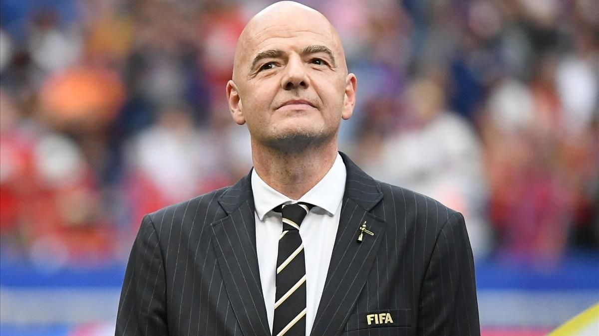 Gianni Infantino, presidente de la FIFA. Gianni Infantino, presidente de la FIFA.