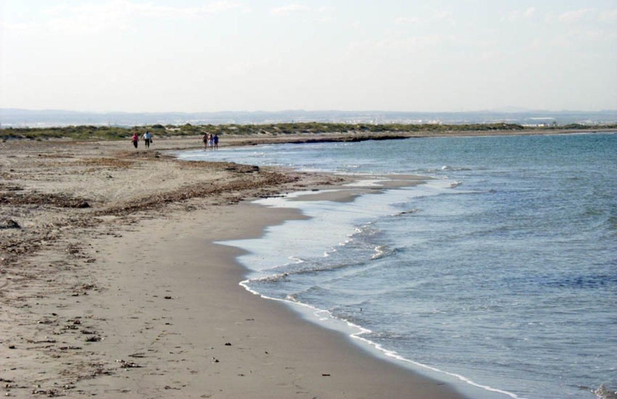 Playa de La Llana, en Murcia. Playa de La Llana, en Murcia.