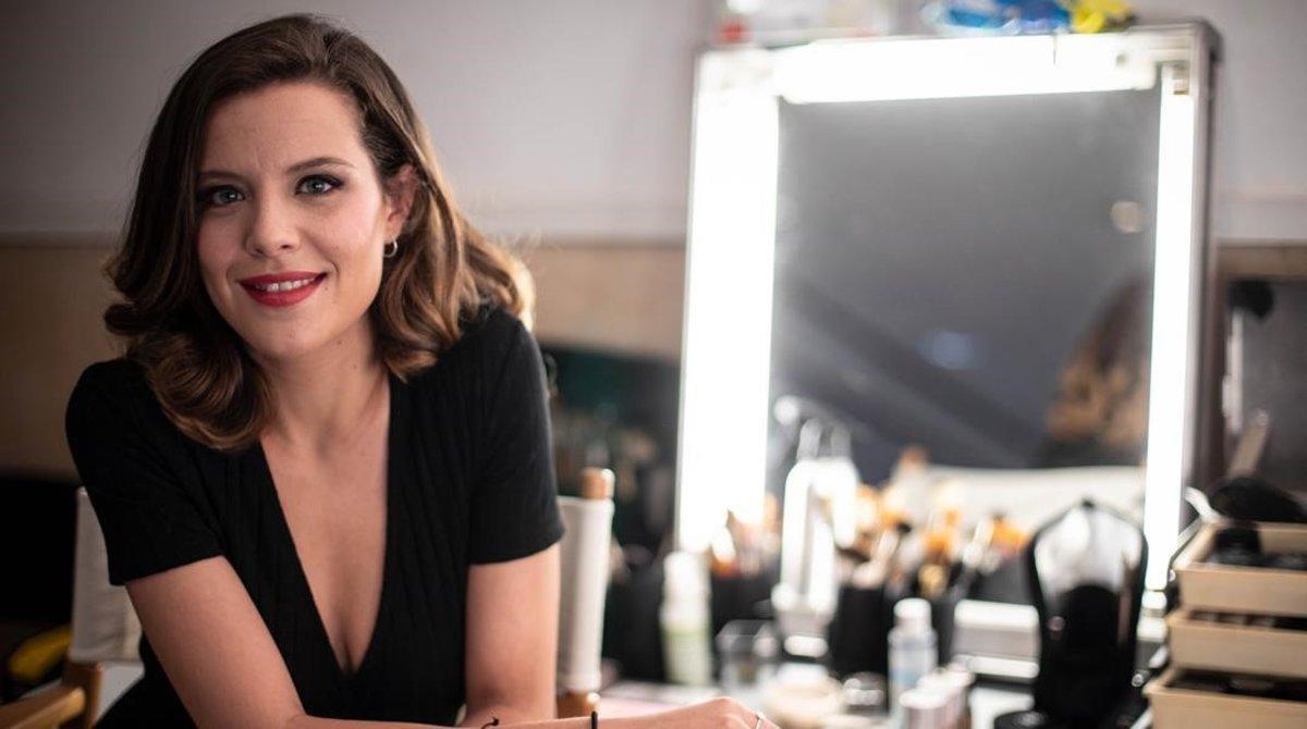 La actriz Andrea Ros, en el rodaje de ’Si no t’hagués conegut’. La actriz Andrea Ros, en el rodaje de ’Si no t’hagués conegut’.