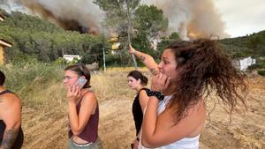 El incendio del Bages es "grande y complicado", según la Agrupación de Defensa Forestal de la comarca