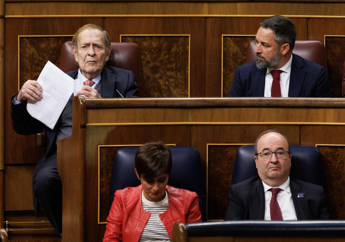 El candidato de la moción de censura, profesor y economista Ramón Tamames El candidato de la moción de censura, profesor y economista Ramón Tamames