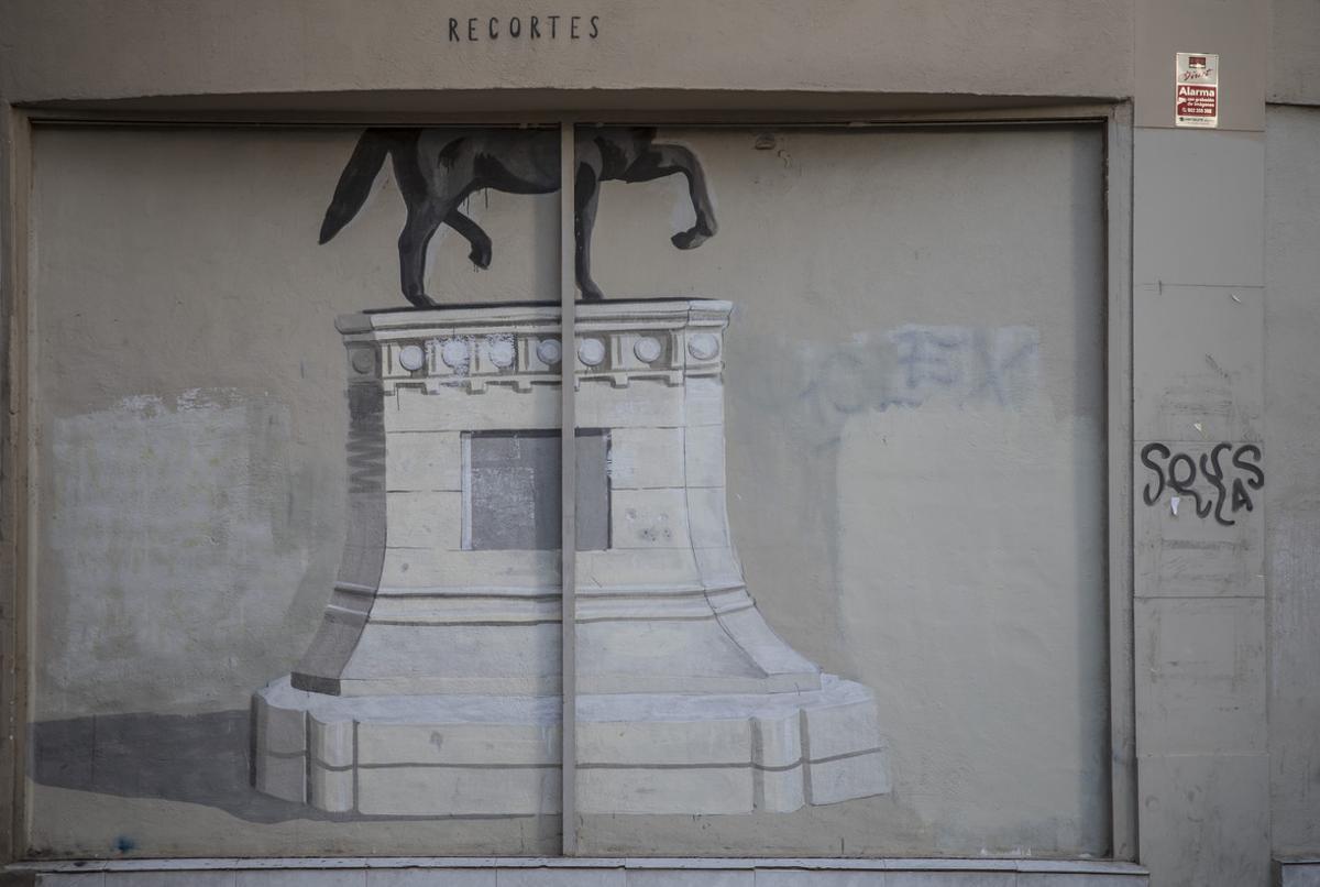 Una obra del grafitero Escif en Valencia